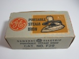 GE Vintage Portable Steam Iron in Original Box