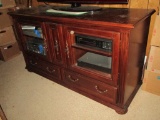 Mahogany Media Cabinet - Contents Not Included   32