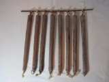 8 Beeswax Candles on Candle Holder