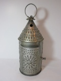 Punched Tin Candle Holder   15