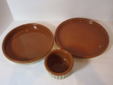 Bennington Potters - Pie Plate, Flan Dish & Custard Cup   Never Used   9 1/4