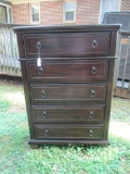5 Drawer Chest w/Contemporary Pulls.    Some Scratches