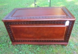 Pine Chest w/Beautiful Floral Design  22
