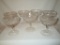 Lot - 7 Waterford Tall Footed Sherbets - Rare Ashling Pattern
