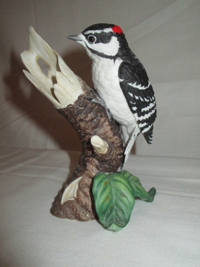 Lenox Porcelain Downy Woodpecker Figurine © 1989  5"