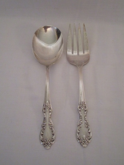 W.M. Rogers Extra Plate, Serving Fork & Spoon