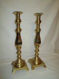 Pair Brass Candle Sticks