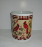 Ceramic Planter w/Cardinal Motif