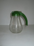 Glass Vintage Syrup Jar w/Plastic Lid