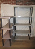 Two Shelf Units - 5 Shelf & 4 Shelf   47 