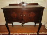 Mahogany 2 Doors Side Server with Traditional Pulls
