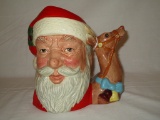 Royal Doulton Santa Clause Pitcher w/Reindeer Handle  D 6675