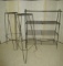 Lot - 3 Metal Plant Stands - One loose rod on base