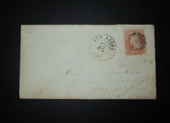 Scott 79 On Cover Dated April 17, 1867 w/Letter