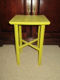 Painted Wooden Farm House Accent Table  17