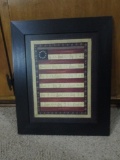 Framed Patriotic Poem on Flag Background  18