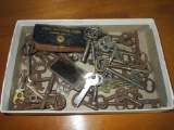 Lot - Vintage Skeleton & Other Keys  Some w/Rust