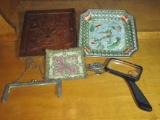 Lot - Misc. Wooden Plaque & Other