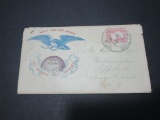 Scott 64 - Patriotic Cover.  Civil War Letter From Union Soldier.