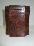 Rare Bank Made by Park Sherman Co.  Plastic Bank in Shape of Chest of Drawers.