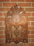 Victorian Hanging Magazine Rack - Decoratively Carved Walnut  23