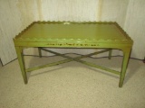Mid-Century Mod Coffee Table - Olive Green Finish.  Some paint loss