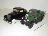 Lot - Die Cast Model Trucks - 1 Black 1932 Ford Deuce Coupe