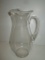 Clear Glass Vase w/Applied Handle 9