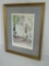 A Piazza Entrance Print Pencil Signed - Framed 15 1/4