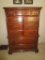 Sumter Furniture Co. 9 Drawer Pecan Chest w/Traditional Pulls,
