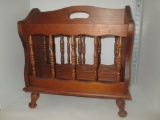 Mixed Wood Magazine Holder Approx. 17