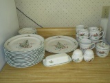 Lot 36 pcs International China Country Christmas Pattern & Stoneware