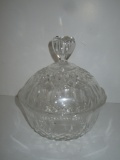Lead Crystal Covered Candy Dish 7