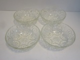 Lot 4 Pressed Glass 4 1/2