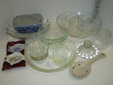 Lot Misc. Pressed Glass, Ceramic, etc. - see pictures