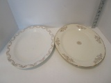 Lot Semi Porcelain Serving Platters - Homer Laughlin,