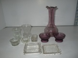 Lot Misc. Glassware.  6 5/8