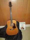 Walden Acoustic Guitar Model 0570 Ser #1001386 w/Nylon Case &