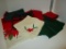 Lot - Vintage Christmas Linens - Some with stains