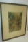 Wallace Nutting Signed Hand colored Print Titled Larkspur