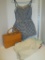 Lot - Retro Bathing Suit, Handbag & Other - Wear condition