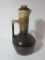 Monmouth Pottery Brown Glaze Pitcher w/Lid  Approx. 11