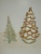 Lot Christmas Décor  1- White Ceramic w/Gilt Accent 11