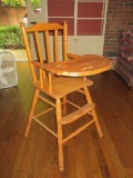 Wooden High Chair - Wear on finish