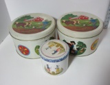 Lot Collectible Tins w/ Dutch Scene