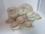 Lot Retro China w/Floral Design