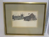 Andrew Wyeth Framed Winter Screen Print  17