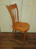 Mixed Wood Spindle Back Chair