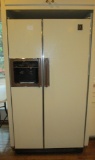 GE Almond Side by Side Refrigerator w/Water & Ice in Door