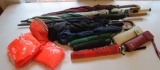 Lot Rainy Weather Items.   Umbrellas & Ponchos.  Some Used